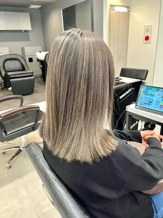 セミロング カラー ハイライト/ショート /ボブ/RYOHEIのヘアスタイル