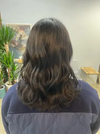 ミディアム cuore/ みく/艶カラーのヘアスタイル