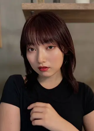 ミディアム [似合う小顔カット] 🪽MUNi恵比寿のヘアスタイル