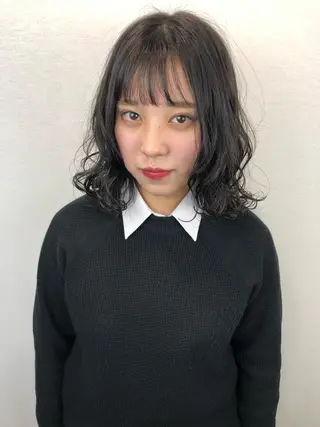 セミロング カラー 2nd所属・🤍2nd🤍田所 美希のヘアスタイル