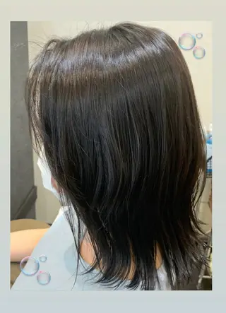 ミディアム カラー 飯塚 優希のヘアスタイル