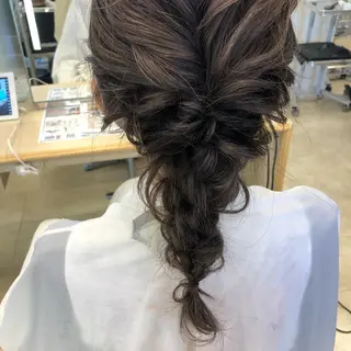 ロング ヘアアレンジ 似合わせ.ﾍｱｾｯﾄ 得意🌹井上美沙のヘアスタイル