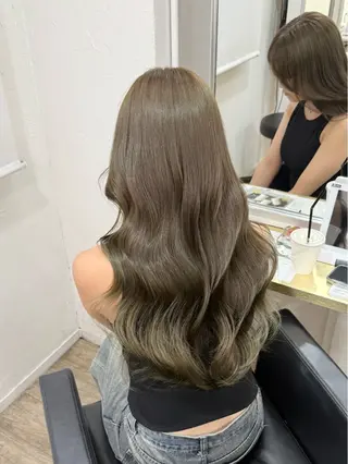 ロング カラー ヘアアレンジ 茶屋町/ワンカラー RAN　モデル募集中のヘアスタイル
