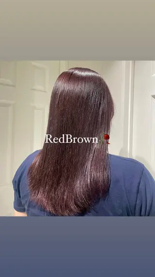 セミロング カラー sawaka🪽うる 艶カラー/レイヤーのヘアスタイル