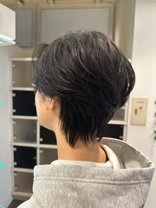 ショート パーマ メンズ 店長/髪質改善/ ショート/松若　優のヘアスタイル