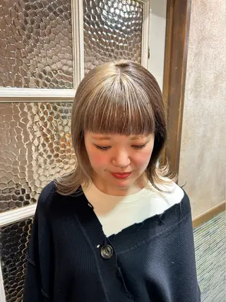 ミディアム ハイトーン/ブリーチ 🧁soraのヘアスタイル