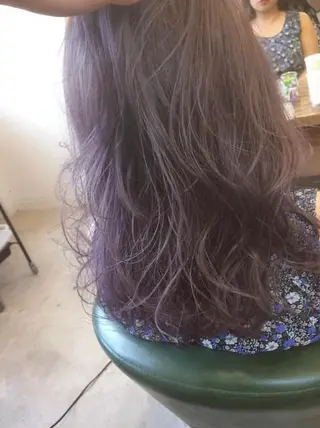 ミディアム カラー ヘアアレンジ youres hair 新宿3丁目店所属・新宿.代表.透け髪 TAKAケアブリーチのヘアスタイル
