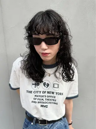 ミディアム パーマ FBeauty 青山店所属・パーマ特化美容師 表参道のヘアスタイル