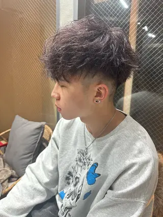 パーマ メンズ AiM エイム　韓国レイヤーのヘアスタイル