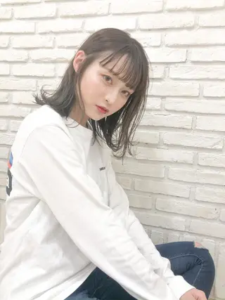 ミディアム カラー ｅｒｉ 🧴🫧のヘアスタイル