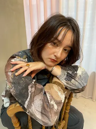 ショート カラー ショート/ボブ専門 宮脇美奈/南船場のヘアスタイル