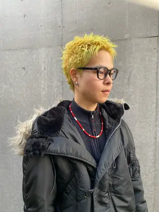 ショート メンズ 菊池大一 溝の口パーマのヘアスタイル