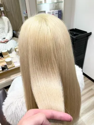 ロング カラー 🌈派手髪ハイトーン 🌈鈴木亮太🌈のヘアスタイル