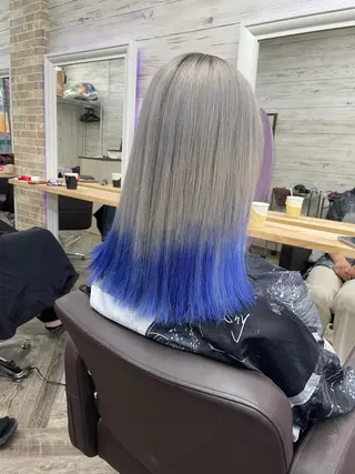 ミディアム カラー 北沢 隆のヘアスタイル