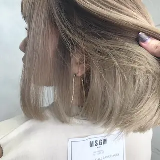 ミディアム カラー ORIKA 美容室のヘアスタイル