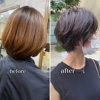 ショート PLUG hairdesignのヘアスタイル