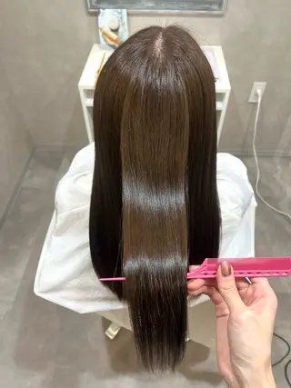 ロング カラー 森 愛友のヘアスタイル