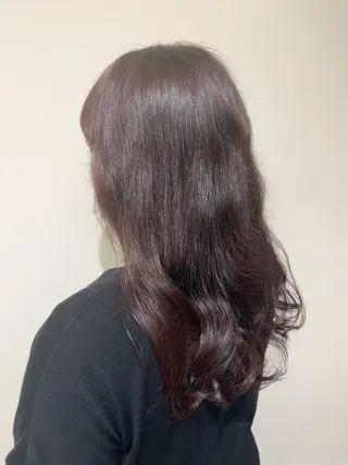 ロング カラー 杉田 実来のヘアスタイル