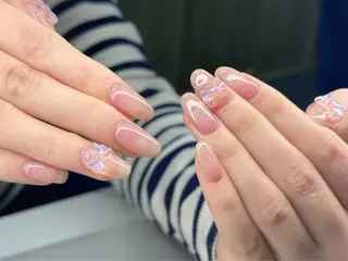 ネイル ココナッツネイル つきえ❄️🫧のネイルデザイン