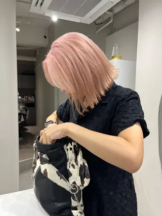 ショート ハイトーン/メンズ/ ボブ RINのヘアスタイル