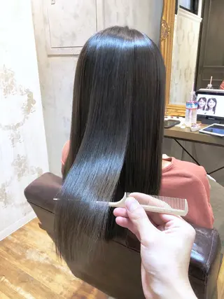 セミロング カラー 髪質改善くすみカラー 🍀/石川大輔のヘアスタイル