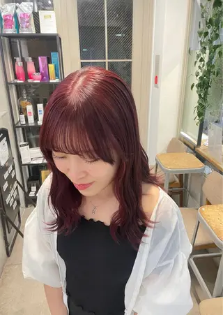 カラー とば みゆうのヘアスタイル