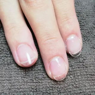 カラー 深爪矯正/爪育成ケア manie nailのネイルデザイン