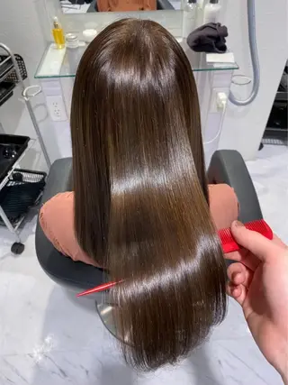 ロング メンズ キッズ 💎髪質改善縮毛矯正 SHU💎のヘアスタイル