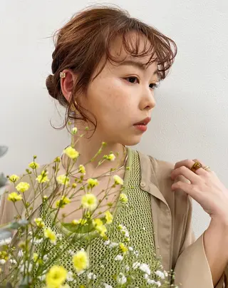 ショート ヘアアレンジ 西山梨々【12/1〜 産休を頂きます🎀】のヘアスタイル