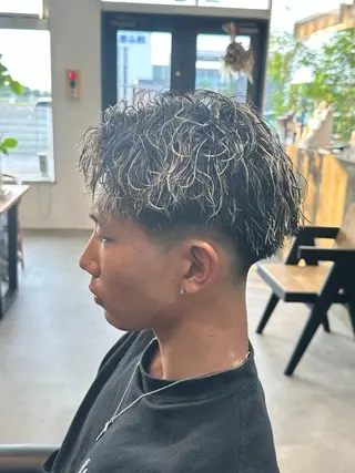 カラー パーマ メンズ Etoile +/ 坂嶋大飛のヘアスタイル