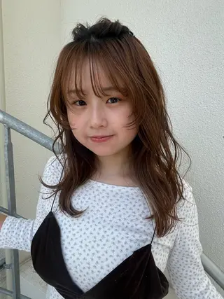 ロング パーマ/オリーブ/ 酸性ストレート/ゆなのヘアスタイル