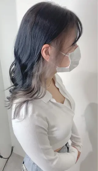 セミロング カラー 🫧髪質改善 講師🫧🍎幹細胞のヘアスタイル