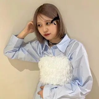 ミディアム カラー はるか/ CosyVelvetのヘアスタイル