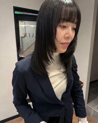 セミロング 門野 優羽のヘアスタイル