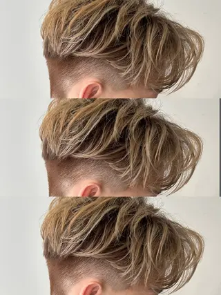 カラー メンズ 増渕 駿介のヘアスタイル