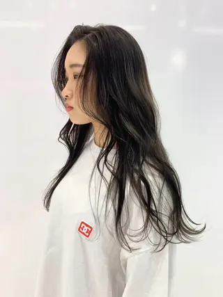 ロング カラー ハッシュカット/ハイ トーン/MANAMIのヘアスタイル