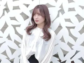 セミロング カラー 映える顔周りカット ♥️韓国ヘア"ちぇるのヘアスタイル