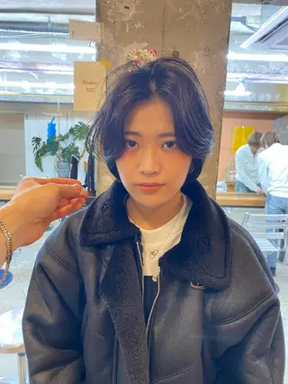 ショート Agu  hair rupia 金沢店所属・金沢美容室/ 艶髪/夜営業/JINのヘアスタイル