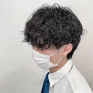 ショート パーマ メンズ Defi梅田店所属・🌈モリグチ ケイスケ🦄のヘアスタイル