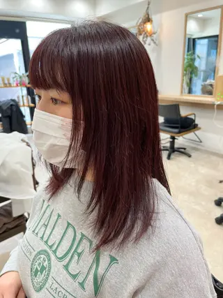 セミロング entality所属・暖色ボブ 🍊rikakoのヘアスタイル
