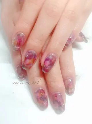 ネイル arm in arm ︎✿Yamamotoのマツエク・マツパデザイン