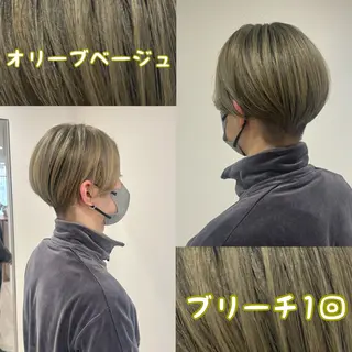 ショート カラー メンズ Re:st所属・Miyavi/カラー ショートボブのヘアスタイル