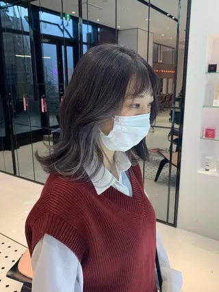 ミディアム ハッシュカット/ハイ トーン/MANAMIのヘアスタイル