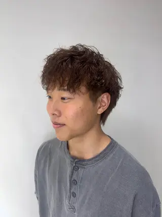 パーマ メンズ tomona 𝜗𝜚のヘアスタイル