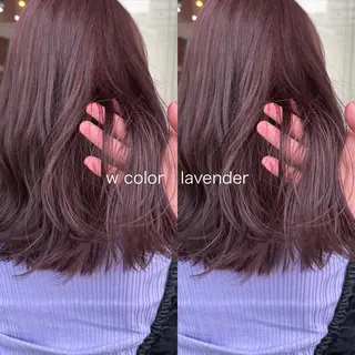 ミディアム カラー 高橋 みく/ minim 暖色のヘアスタイル