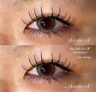 マツエク・マツパ NORA senaのマツエク・マツパデザイン