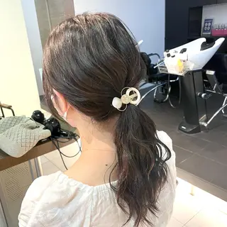 ミディアム カラー 透明感カラー/ 寺田千雅子のヘアスタイル