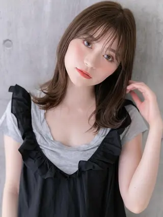 セミロング POCKET大宮所属・韓国カット/新保 辰明/大宮美容室のヘアスタイル