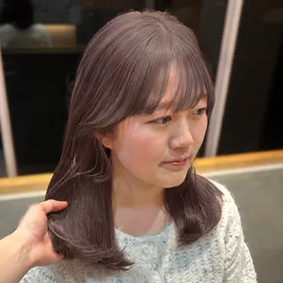 ミディアム カラー このか/似合わせ/ 透明感/ダブルカラーのヘアスタイル