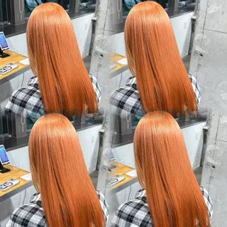 ロング カラー ハイトーン/縮毛矯正 /透明感カラーヨシキのヘアスタイル